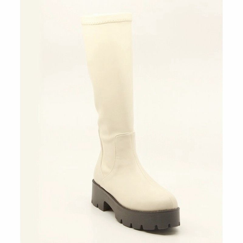 Sugar Sugar Sugar Sugar シュガーシュガー 軽量厚底ストレッチロングブーツ Women シューズ ブーツ 通販 Lineポイント最大get Lineショッピング