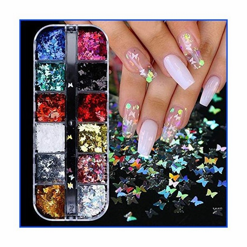 新品 12色 3d バタフライ グリッター ネイルスパンコール 3d ネイルアート フレーク カラフル 紙吹雪 通販 Lineポイント最大0 5 Get Lineショッピング