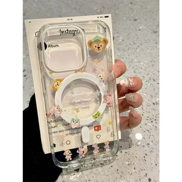 臺灣現貨🚀Magsafe磁吸手機殼 可愛圈圈餅餅 蘋果17promax 16 15plus 14 13 12 11防摔