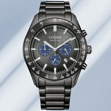 CITIZEN星辰 Chronograph系列 光動能 時尚計時腕錶 43mm/CA4677-50H
