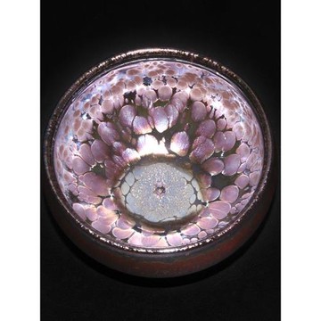 建窯建盞茶杯金牡丹銀油滴無足缽碗鐵胎宋盞茶盞主人杯單杯對杯