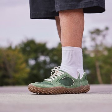 MERRELL Wrapt Sneaker日系麂皮休閒鞋 男鞋-草綠色