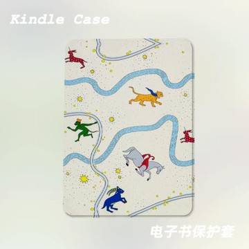 中古色彩適用kindle7代電子書保護套kpw123軟殼958全包防摔帶休眠