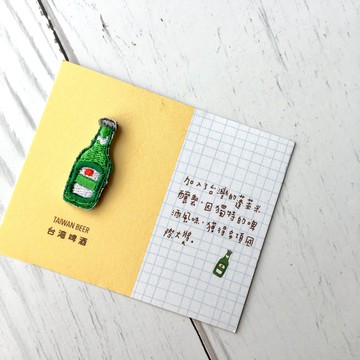 刺繡燙貼/胸章 | 台灣系列 -  台灣啤酒 | Littdlework