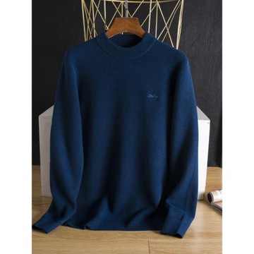 內里細絨！男士冬季加絨針織長袖上衣圓領保暖衣一線品牌撤柜男裝