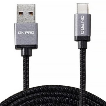 ONPRO 3A 傳輸快充線 USB-A - USB-C UC-TCM12M  1.2m  黑色  1條