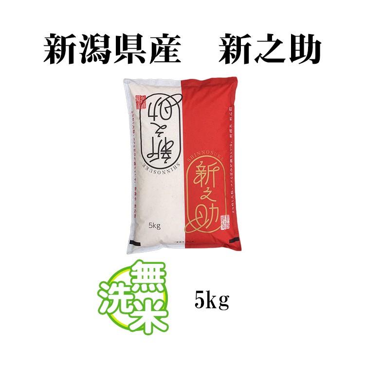 新米 無洗米 5kg 送料別 新之助 しんのすけ 新潟県産 令和5年産 1等米 米 5キロ お米 食品