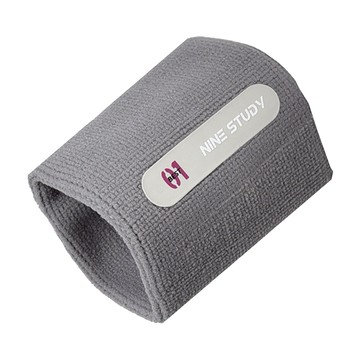 NINE STUDY AD-ROCKET 極致舒適透氣專業護腕 80%棉 8%尼龍 12%橡膠 灰色  10 x 8cm  1個