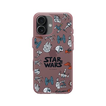 iPhone 17 Clear (相機按鈕) 晶醺玫 - 迪士尼-星際大戰 Star Wars - Spaceships-漫畫系列