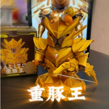 🏹WBP免運🏹卡皮巴拉黃金聖鬥士水豚手辦 聖鬥士星矢 磁吸聖鬥士水豚公仔 3D列印卡皮巴拉 水豚cos聖鬥士手辦桌面擺件
