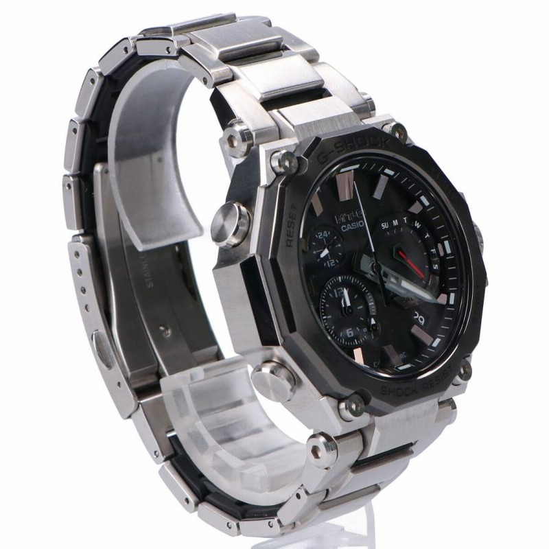 カシオ G-SHOCK MTG-B2000D-1AJF シルバー 電波ソーラー 新品同様 G-SHOCK ジーショック MTG-B2000D-1AJF MT-G MTG-B2000