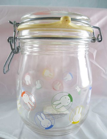 【震撼精品百貨】Miffy 米菲兔米飛兔 透明密封罐 圓圈  震撼日式精品百貨