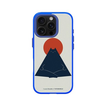 iPhone 16 Pro Clear 激光藍 - ilovedoodle (Lim Heng Swee) - Cat Landscape - Meditation 貓咪冥想