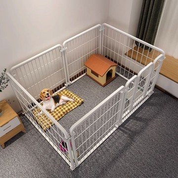 狗狗籠子狗圍欄家用室內中大型犬狗籠子寵物柵欄自由組合帶隔離門MM32公司貨
