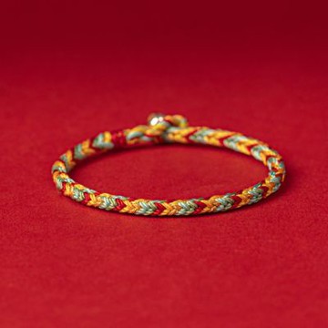 【水星記】手鍊 歡喜開運本命年納福轉運五色線祈福手繩(64035)