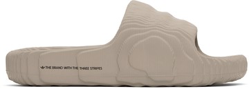 adidas Originals 灰色 Adilette 22 拖鞋