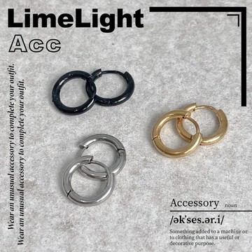 ☆LimeLight☆ 多色 / 簡約 / 百搭 / 圈圈 / 飾品 / 鈦鋼 / 耳環 一組兩個 Y2K 復古 百搭