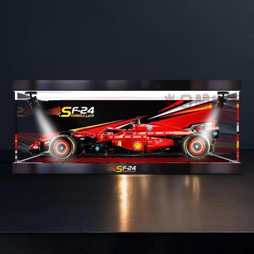 樂高展示盒 積木展示盒 亞克力展示盒 公仔展示盒 模型展示盒 亞克力加厚展示盒適用樂高 機械組系列 42207法拉利S