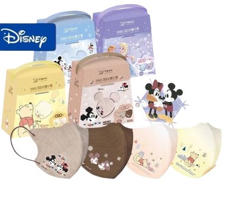 幸福物語x艾爾絲 成人/兒童防護立體口罩 迪士尼-雪花派對(20入)