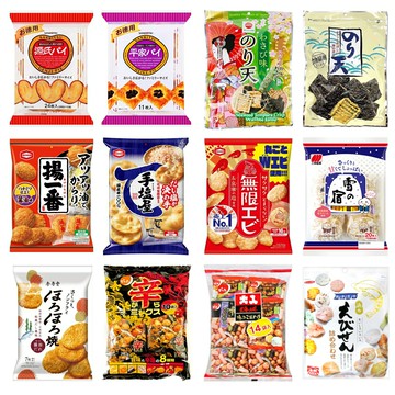 【野味食品】日本米果/日本餅乾(日本原裝，桃園實體店面出貨)#日本米菓#米菓#龜田#金吾堂#海苔天#岡田屋#傳六#天六