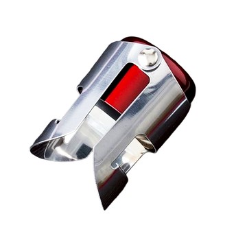 KAI 貝印 House 酒紅香檳酒塞  ABS樹脂 本體  不鏽鋼 翼板  矽膠 塞部  酒紅色 + 銀色  1個