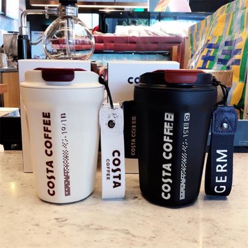 costa杯子germ聯名款保溫杯316L不銹鋼390ml隨行杯情侶款ins便攜