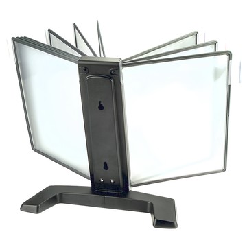 aidata 基本型目錄翻閱架 尺寸55.5 x 26 x 35 公分  灰色 + 透明色  1個