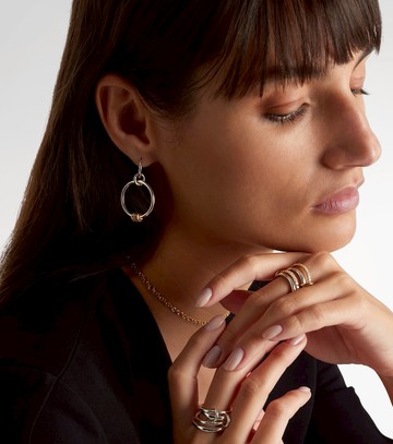 Spinelli Kilcollin Asha sterling silver and 18kt gold earrings