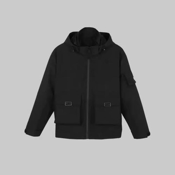 胡歌同款大口袋沖鋒衣男女工裝夾克外套2025新款防風防水戶外上衣