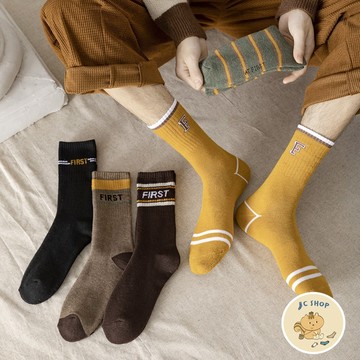 🧦JC🧦 襪子 179 秋冬男生保暖襪 保暖襪 保暖 厚底 毛圈 男生 拚色長襪