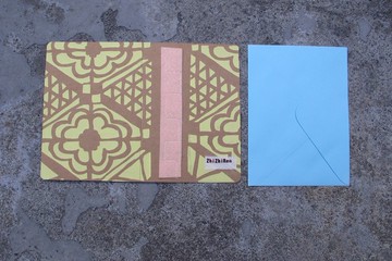 【ZhiZhiRen】老屋系列 – 織織卡片/萬用卡 - 窗花 - 黃