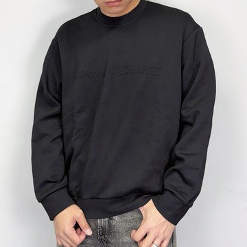 【New START精品服飾-員林】現貨 Armani Exchange AX 立體浮雕字母 大學T 長袖上衣 長袖