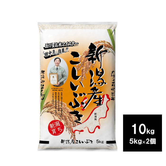 新潟産　こしいぶき　１０ｋｇ　（5kg　2袋）　お米　白米　ご飯　コシイブキ