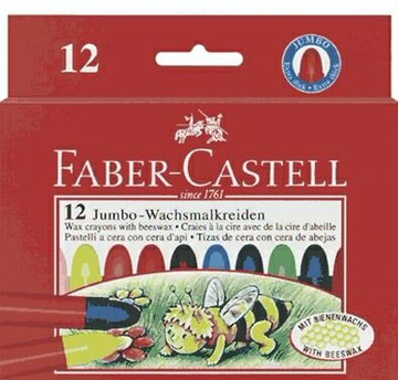 Faber-Castell蜜蜂粗芯蜂蠟筆 *120012【APP滿額下單10%點數(單一帳號最高5000點)】1/31止