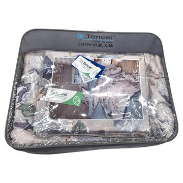 Grace Life 頂級精緻系列 60支100%天絲四件式兩用被床包組  被子 + 床包 + 枕套2個  雙人加大  雅桐