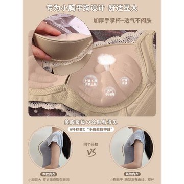 小胸推薦聚攏蕾絲性感上托內衣