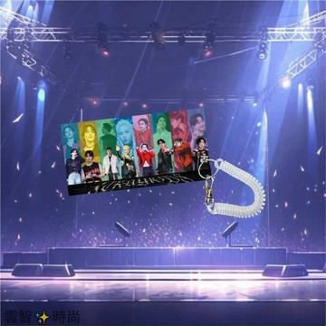 韓式ins時尚✨ kpop男團主題鑰匙扣SEVENTEEN田柾國 SKZ彩窗亞克力鑰匙扣 演唱會藝員周邊 簡約現代