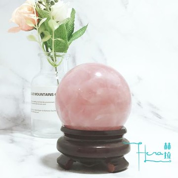 【Hera 赫拉】兩情相悅天然粉晶球(含底座)