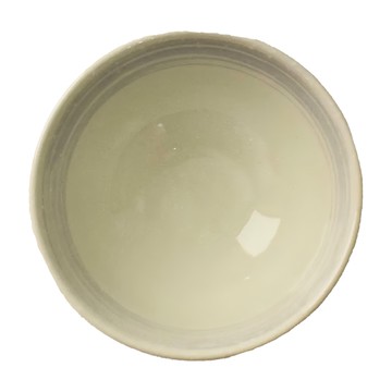 白雪釉灰丸紋4井 陶瓷碗 - 13.5cm x 7cm  350mL  日本製  1個