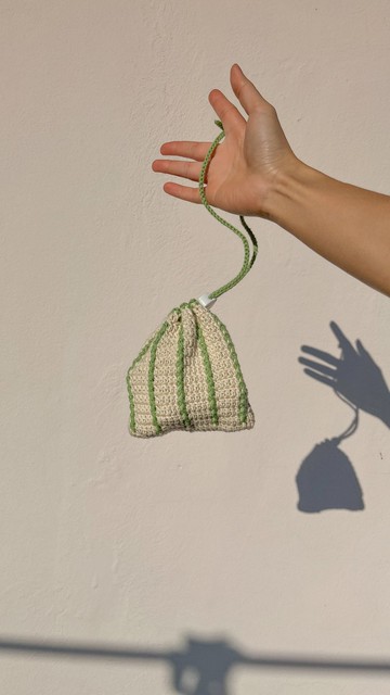 迷你愛心束口袋，收納小物的好幫手