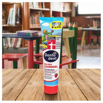 德國 Dm~Dontodent 兒童覆盆子牙膠(6歲以下)100ml Vegan 純素 牙膏
