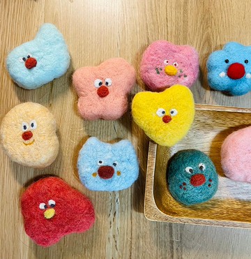 |哈哈羊毛氈| 哈哈小怪獸們 吊飾 / 現貨 / 可客製化 / 004