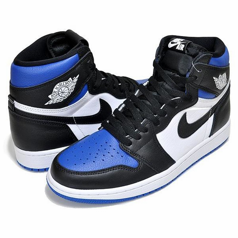 NIKE AIR JORDAN 1 HI OG ROYAL TOE black/black-white-game royal