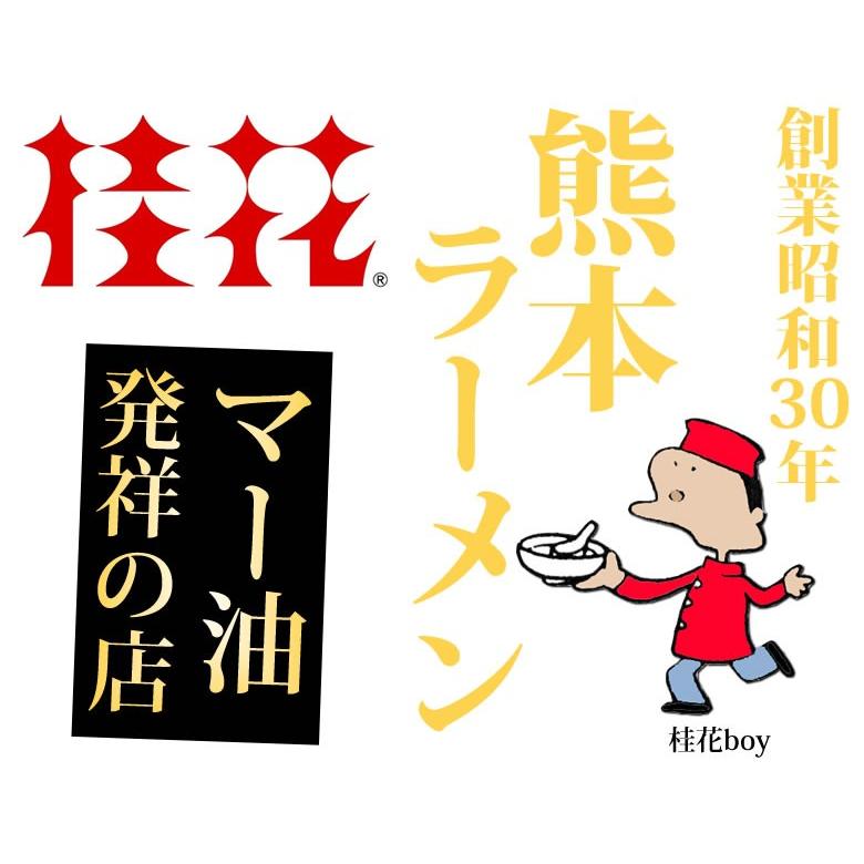 ラーメン 桂花ラーメン 黒マー油 豚骨ラーメン 送料無料 2食 半なま麺 お取り寄せ 熊本ラーメン ご当地ラーメン