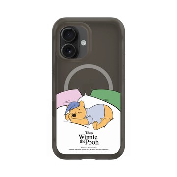 iPhone 16 AirX 本質黑 - 迪士尼-小熊維尼 Disney Winnie The Pooh - 枕頭上的維尼