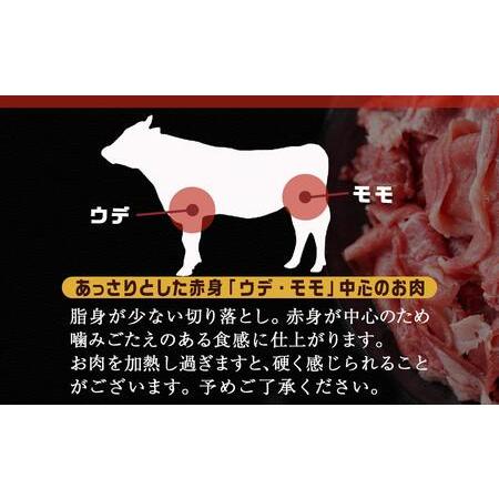 ふるさと納税 国産牛 赤身切り落とし1.8kg(450g×4パック)_12-3605_(都城市) 牛 国産 赤身 切り落とし ウデ モモ 450g 4パック カレー 肉じ.. 宮崎県都城市