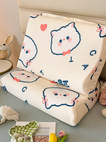 ins兒童乳膠枕套單個純棉枕頭外套一對裝100全棉30x50枕套罩40x60