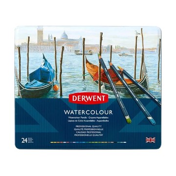 Derwent 達爾文 watercolor aquatone 水溶性24C色鉛筆*0700304【領券滿額再折千5/31止】