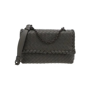 BOTTEGA VENETA OLIMPIA 編織皮革翻蓋包鍊條包 / 386498VO0BG1427