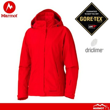 【Marmot 美國 女 Ridgerock防水透氣外套《番茄紅》】358506778/GORE-TEX/輕薄